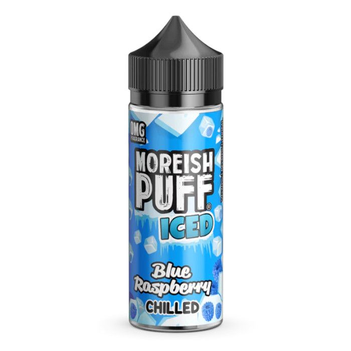Moreish Puff Iced Shortfill - Blue Raspberry Chilled - 100ml