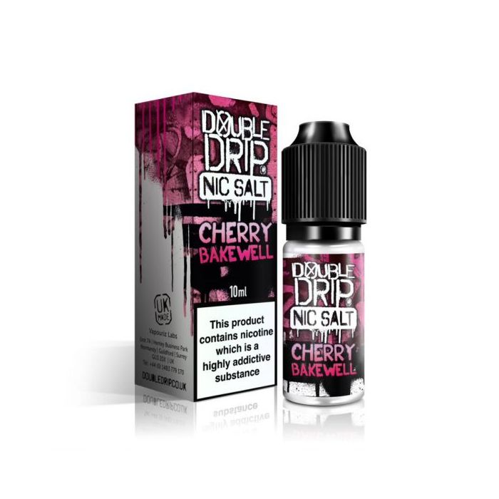 Double Drip Nic Salts - Cherry Bakewell - 10ml
