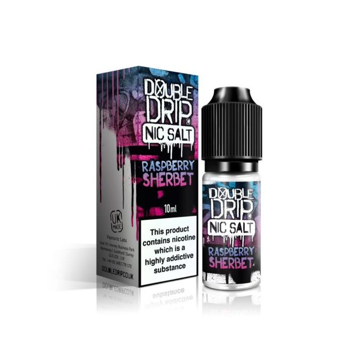 Double Drip Nic Salts - Raspberry Sherbet - 10ml