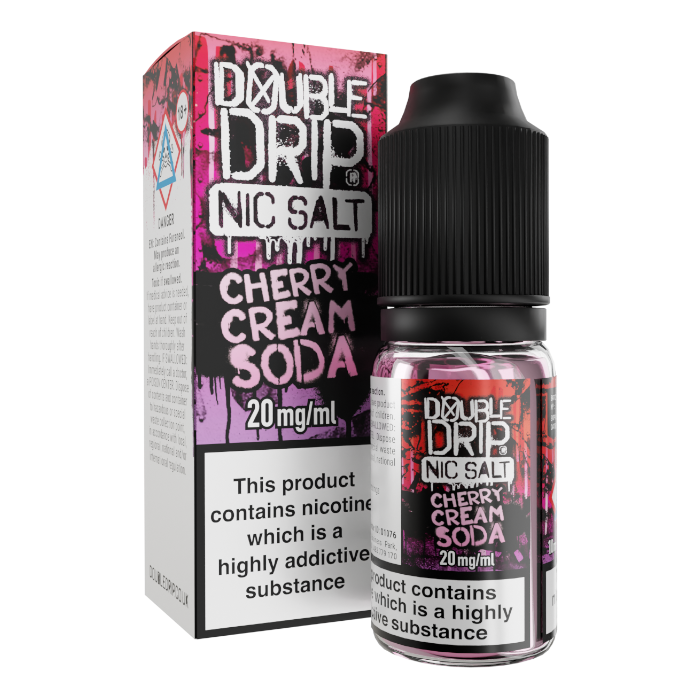 Double Drip Nic Salts - Cherry Cream Soda - 10ml