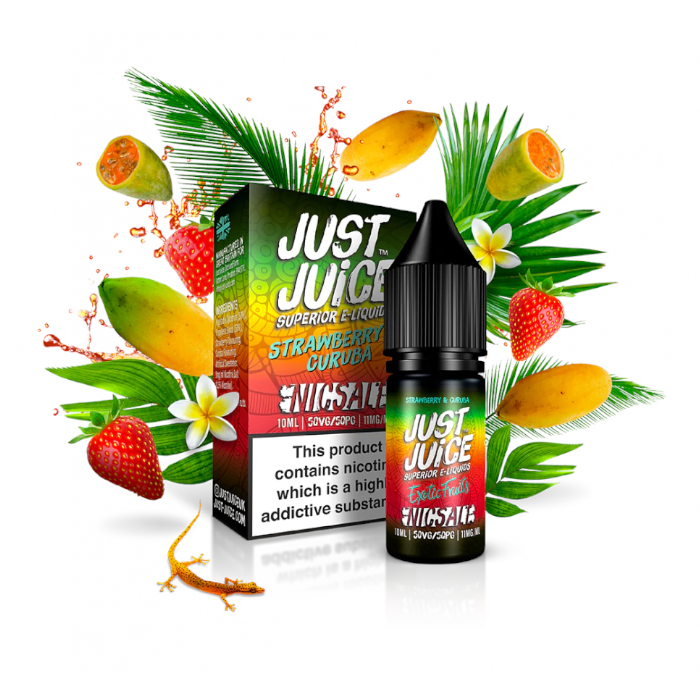 Just Juice Nic Salts - Strawberry & Caruba - 10ml