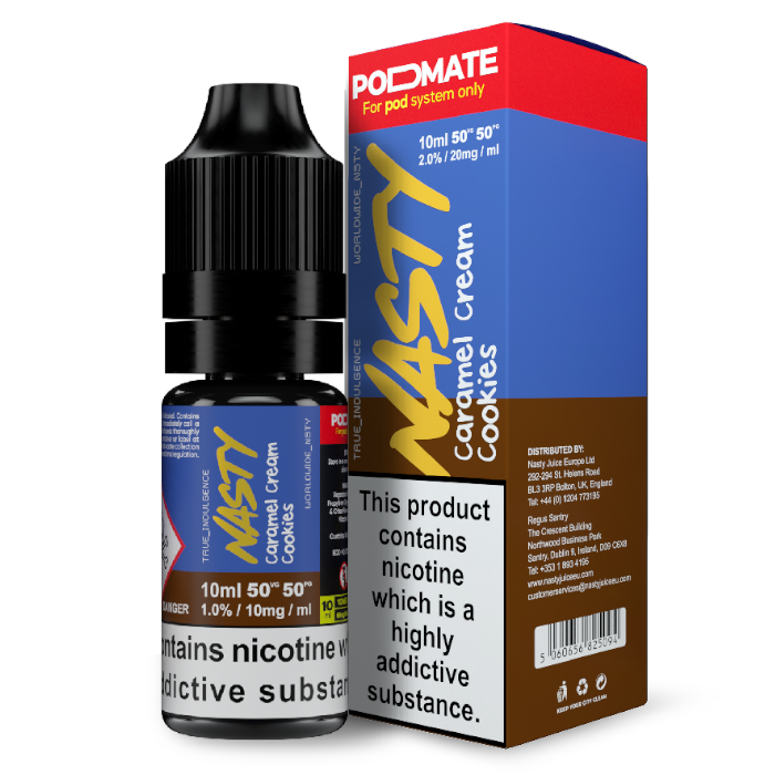 Nasty Juice PODMATE Nic Salts - Caramel Cream Cookies - 10ml