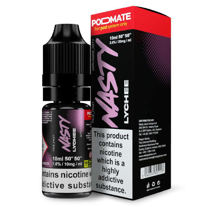 Nasty Juice PODMATE Nic Salts - Lychee - 10ml
