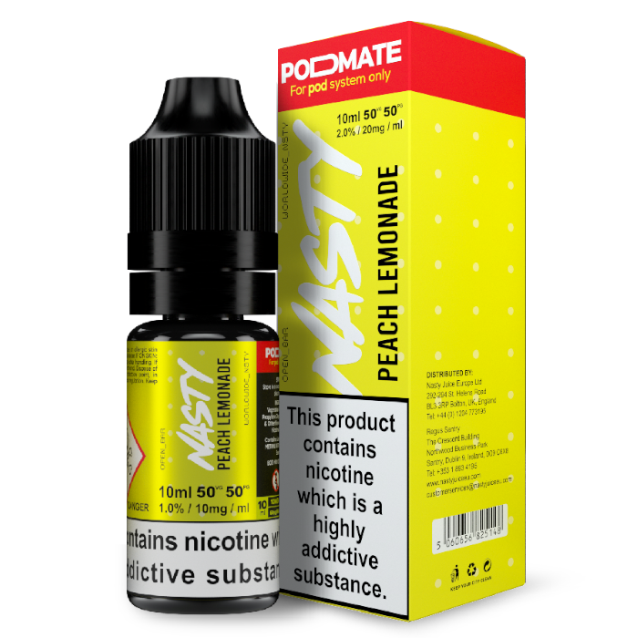 Nasty Juice PODMATE Nic Salts - Peach Lemonade - 10ml