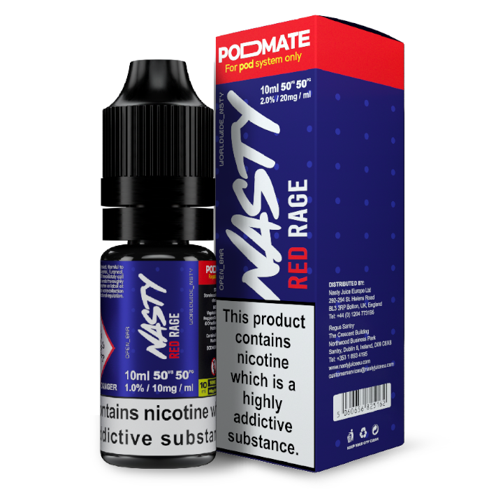 Nasty Juice PODMATE Nic Salts - Red Rage - 10ml