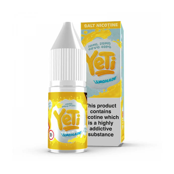 Yeti Nic Salt E-Liquid - Lemonade - 10ml