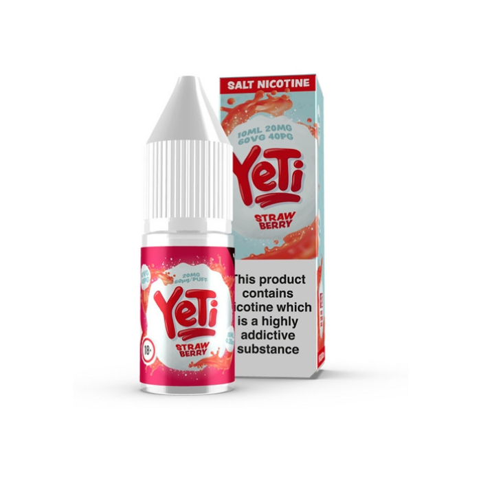 Yeti Nic Salt E-Liquid - Strawberry - 10ml