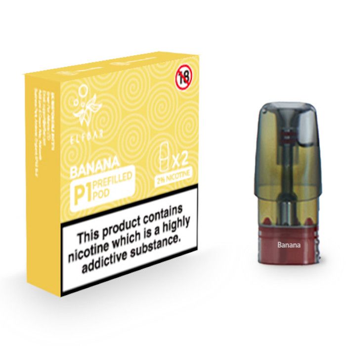 ELFBAR P1 Prefilled Pods - Banana - 20mg - 2PK