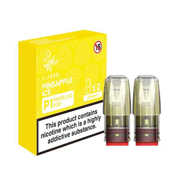 ELFBAR P1 Prefilled Pods - Pineapple Ice - 20mg - 2PK