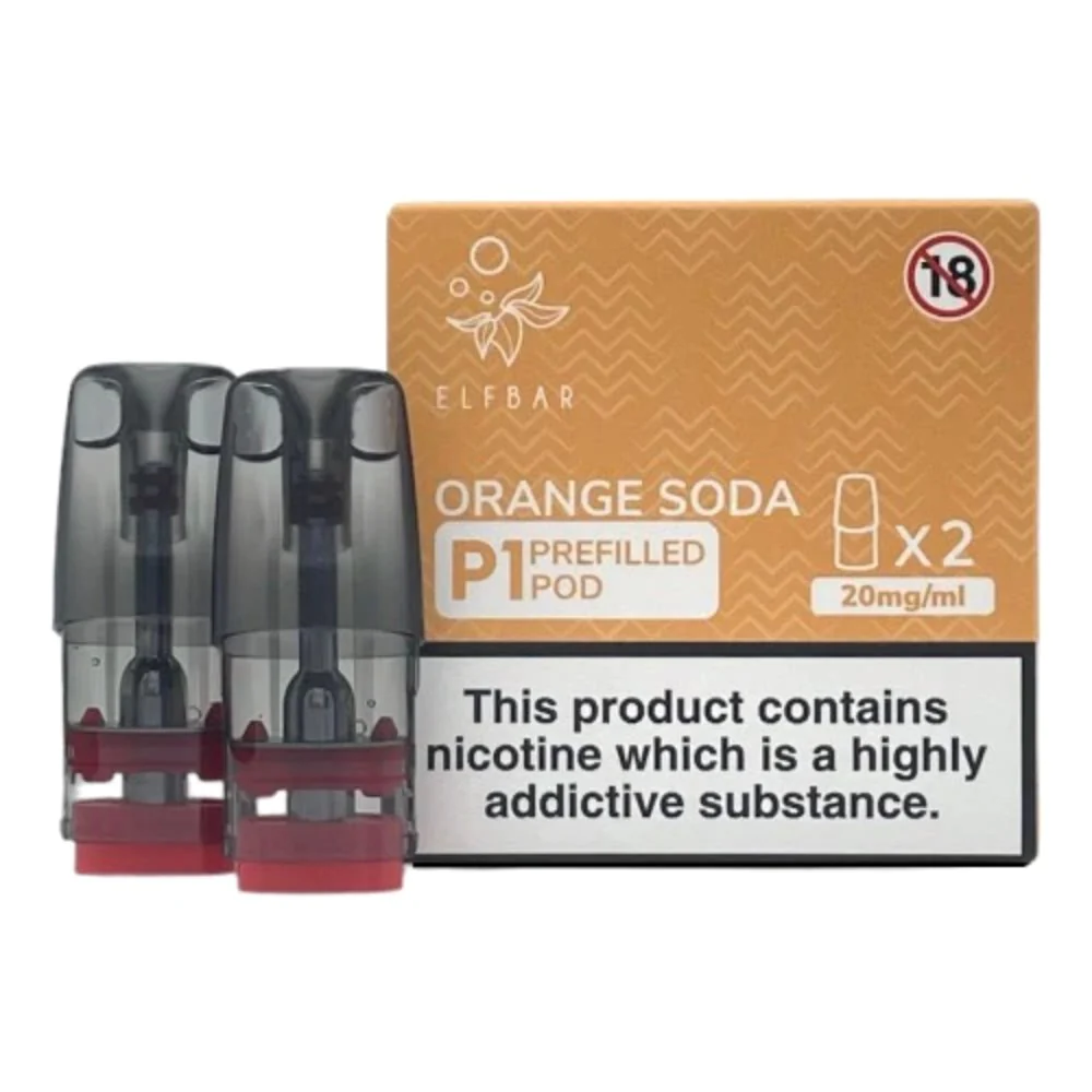ELFBAR P1 Prefilled Pods - Orange Soda - 20mg - 2PK