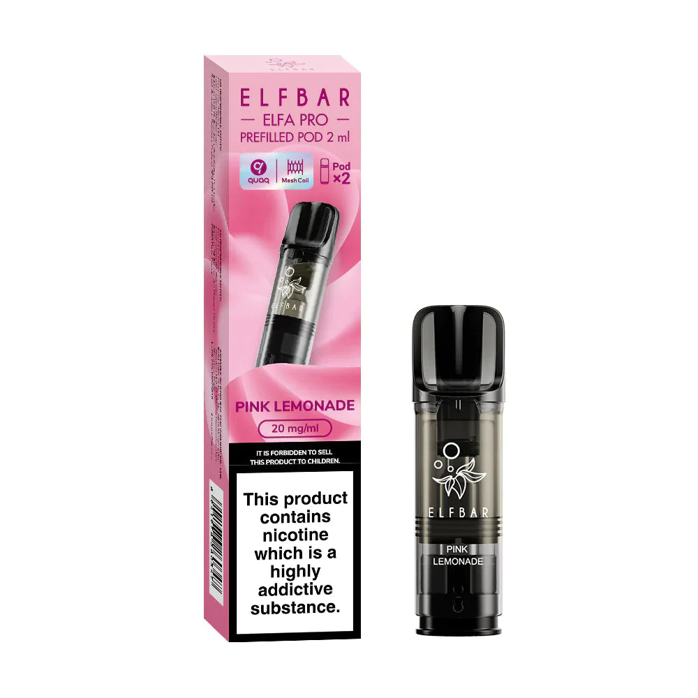ELFBAR Elfa Pro Prefilled Pods - Pink Lemonade - 20mg - 2PK