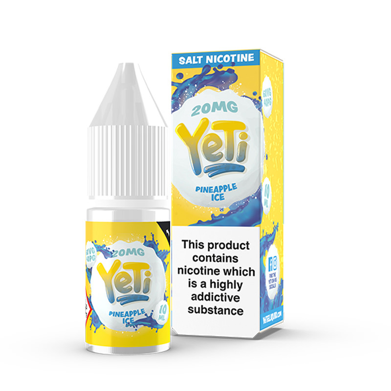 Yeti Nic Salt E-Liquid - Pineapple Ice - 10ml