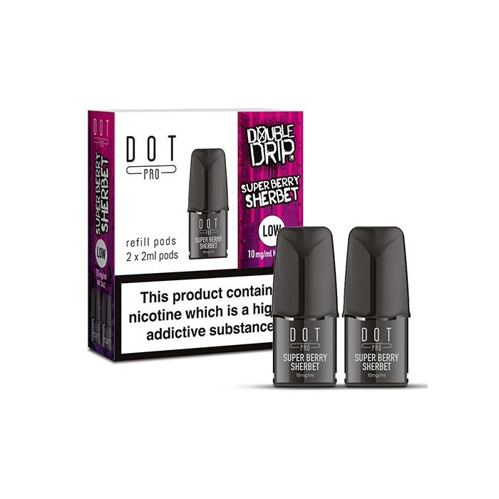 Dot Pro Double Drip Prefilled Pod - Super Berry Sherbet - 2PK