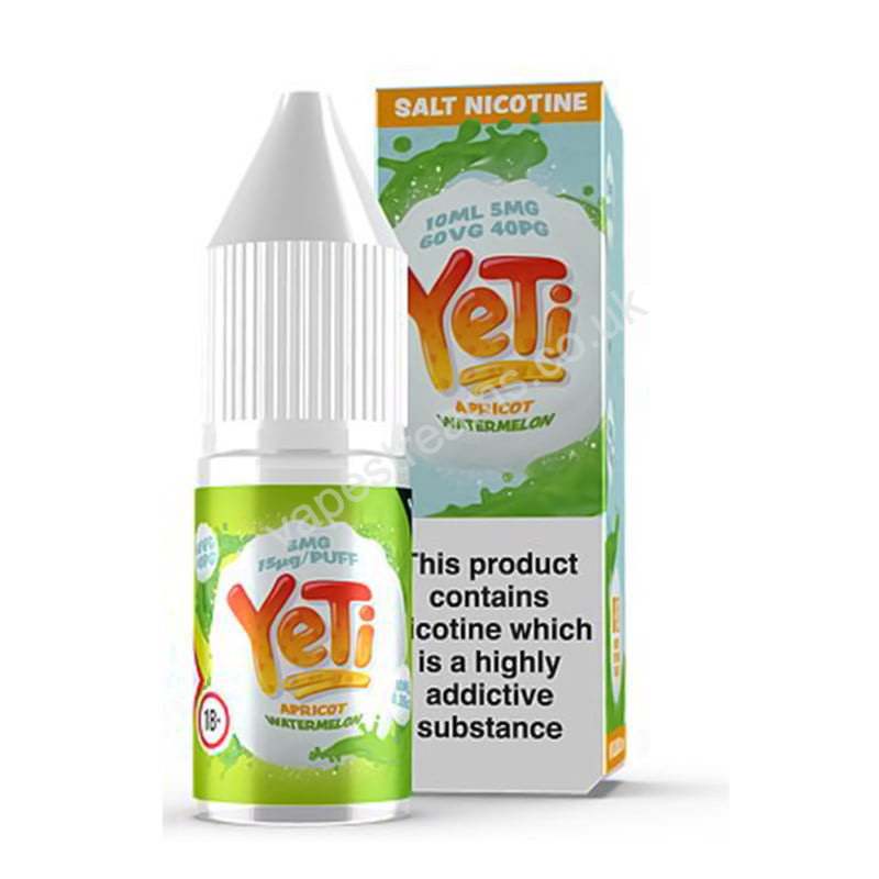 Yeti Nic Salt E-Liquid - Apricot Watermelon - 10ml