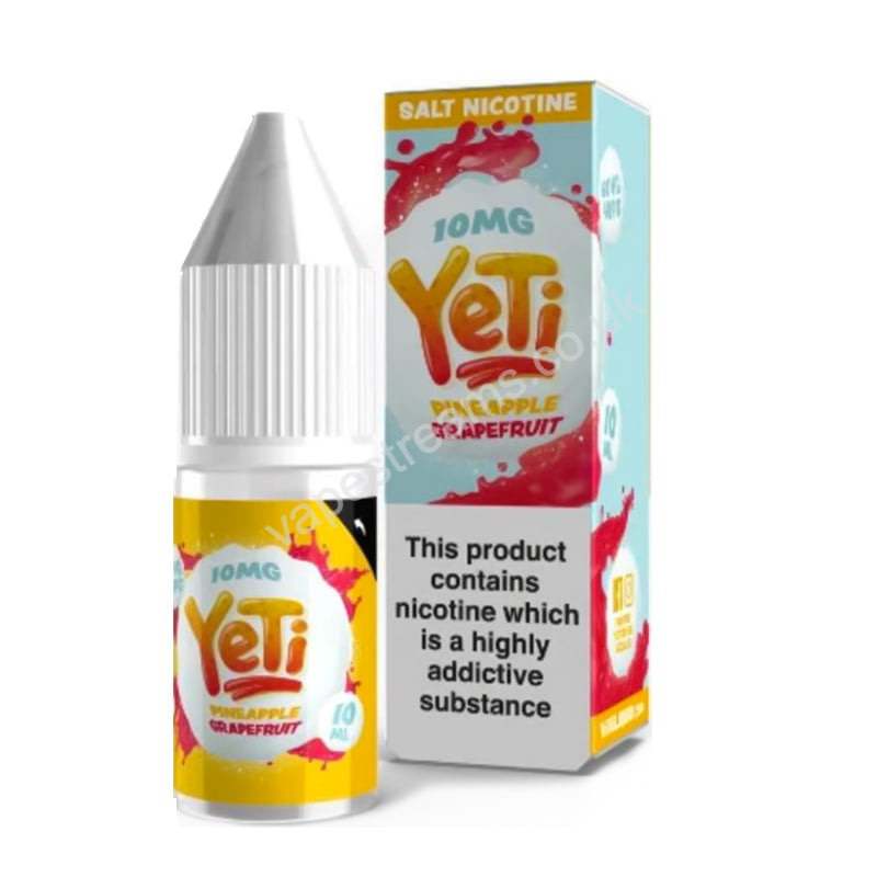 Yeti Nic Salt E-Liquid - Pineapple Grapefruit - 10ml