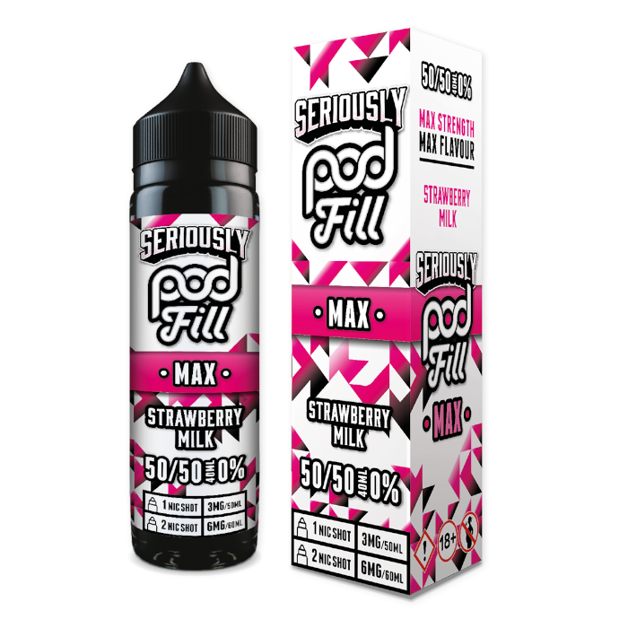 Doozy Seriously Pod Fill MAX Shortfill - Strawberry Milk - 40ml