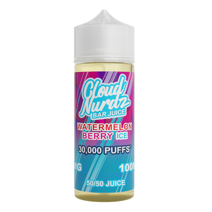 Cloud Nurdz Shortfill - Watermelon Berry Ice - 100ml