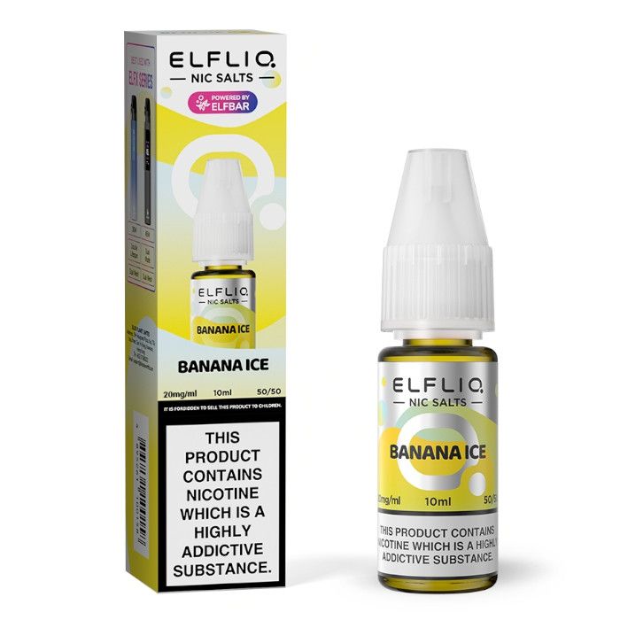 ELFBAR ElfLiq Nic Salts - Banana Ice - 10ml - 5mg