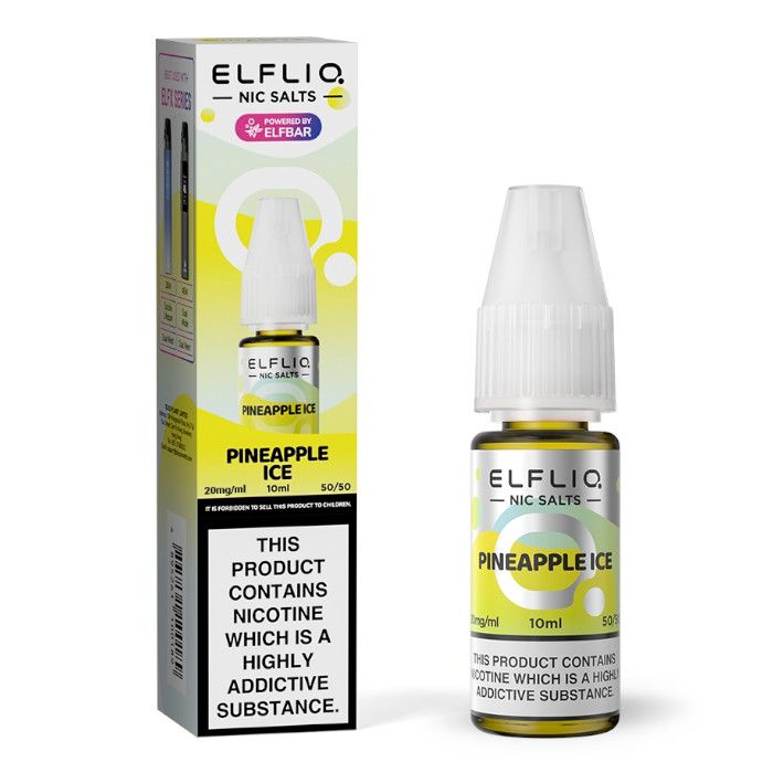 ELFBAR ElfLiq Nic Salts - Pineapple Ice - 10ml - 5mg