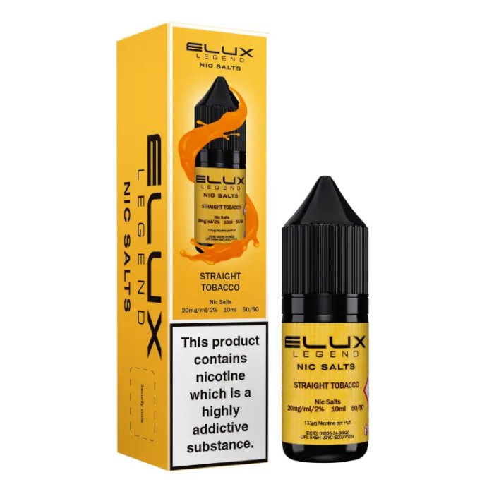 Elux Legend Nic Salt - Straight Tobacco - 10ml
