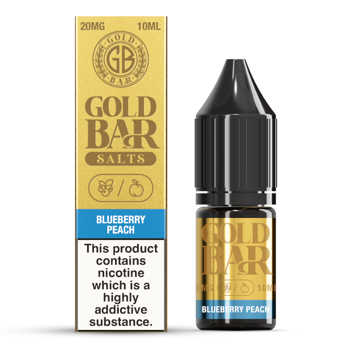 Gold Bar Nic Salt - Blueberry Peach - 10ml