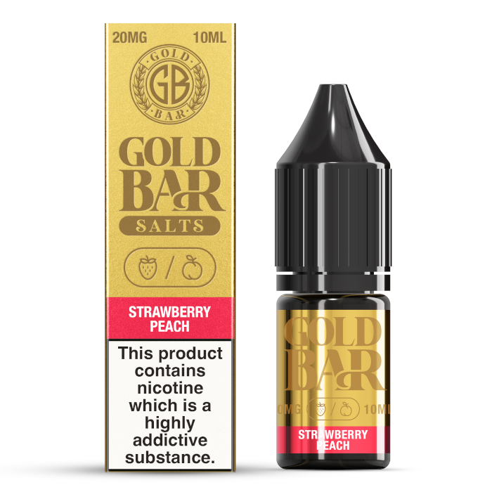 Gold Bar Nic Salt - Strawberry Peach - 10ml