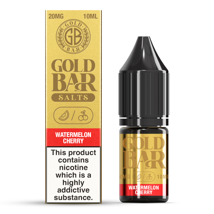 Gold Bar Nic Salt - Watermelon Cherry - 10ml
