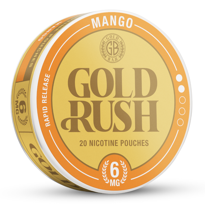 Gold Bar Gold Rush Nicotine Pouch - Mango - 20PK