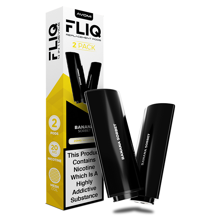 Avomi FLIQ Prefilled Pods - 20mg - 2PK - Banana Sorbet