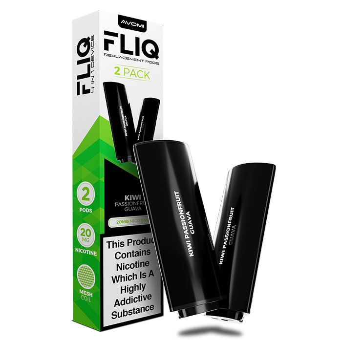 Avomi FLIQ Prefilled Pods - 20mg - 2PK - Kiwi Passion Fruit Guava