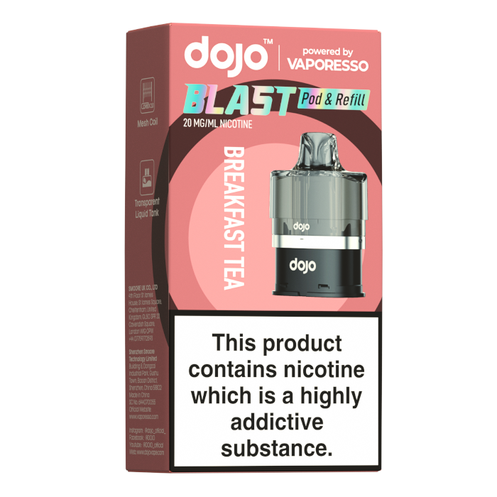 Dojo Blast 6000 Prefilled Pod & Refill - 20mg - Breakfast Tea