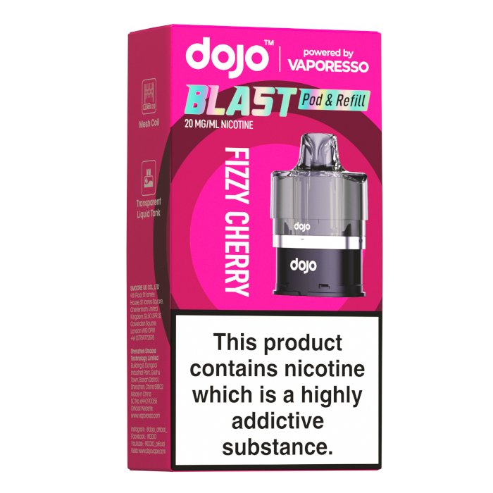 Dojo Blast 6000 Prefilled Pod & Refill - 20mg - Fizzy Cherry