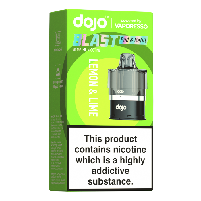 Dojo Blast 6000 Prefilled Pod & Refill - 20mg - Lemon & Lime