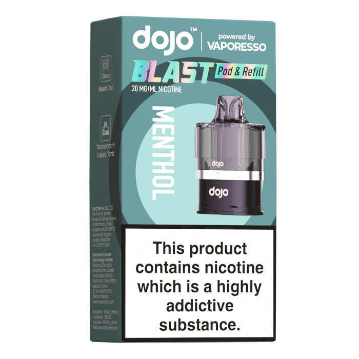 Dojo Blast 6000 Prefilled Pod & Refill - 20mg - Menthol