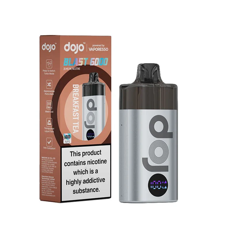 Dojo Blast 6000 Prefilled Kit - 6000 Puffs - Breakfast Tea