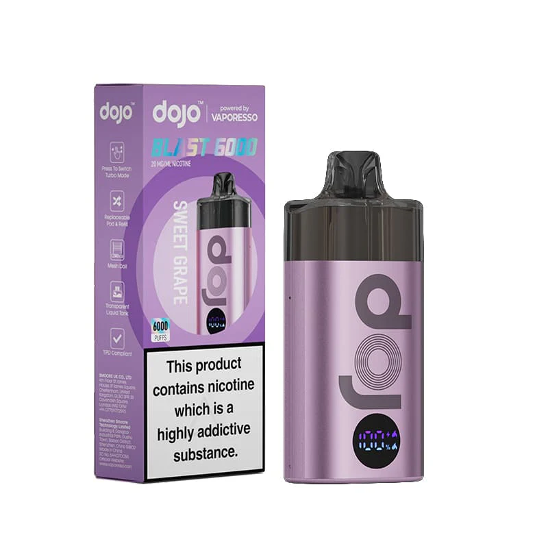 Dojo Blast 6000 Prefilled Kit - 6000 Puffs - Sweet Grape