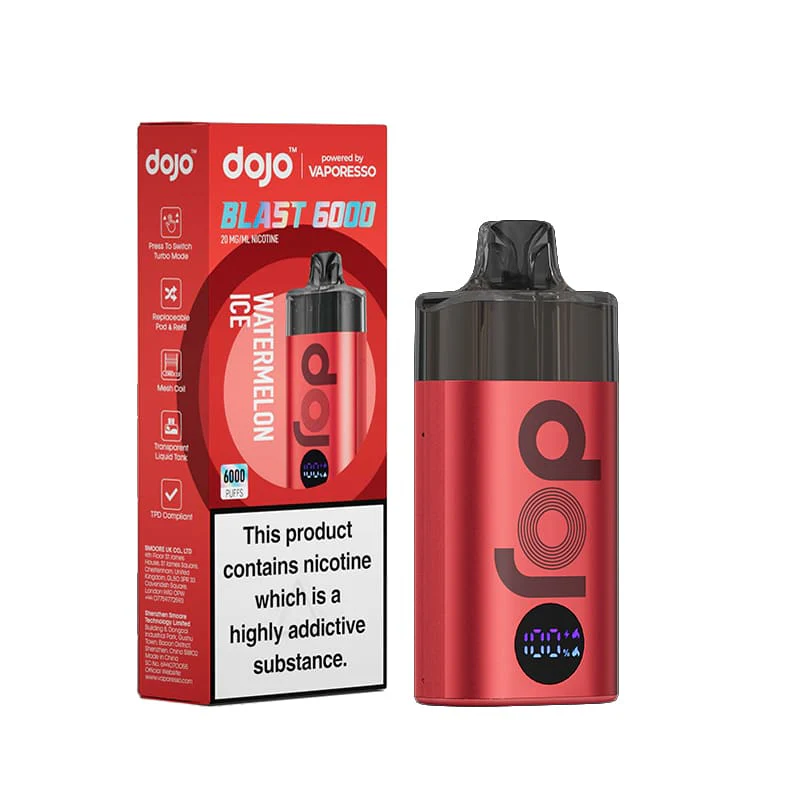 Dojo Blast 6000 Prefilled Kit - 6000 Puffs - Watermelon Ice