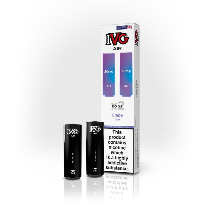 IVG Air Pro Prefilled Pods - 20mg - 2PK - Grape Ice