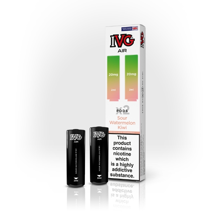 IVG Air Pro Prefilled Pods - 20mg - 2PK - Sour Watermelon Kiwi