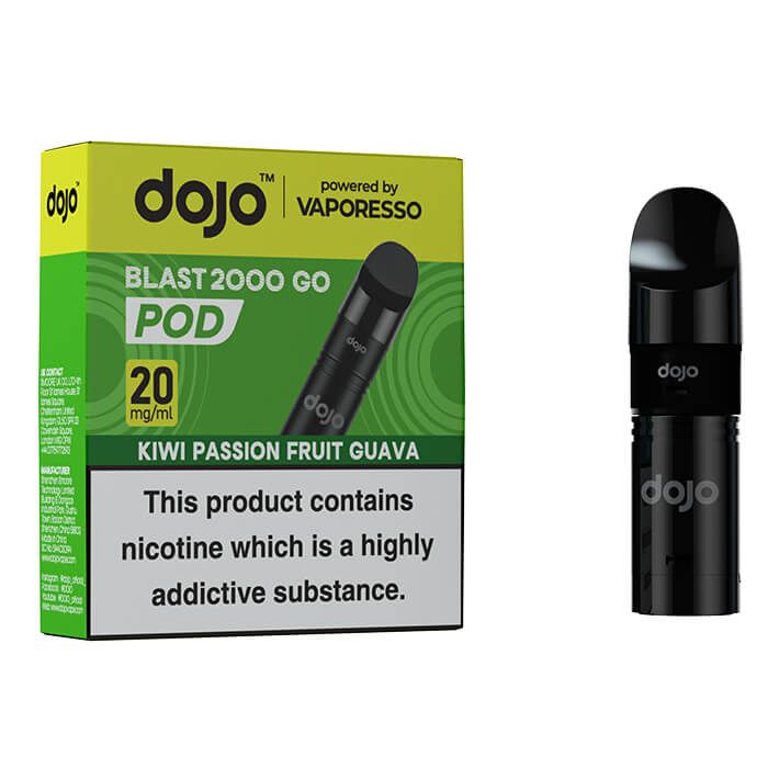 Dojo Blast 2000 Go Prefilled Pod & Refill - Kiwi Passion Fruit Guava