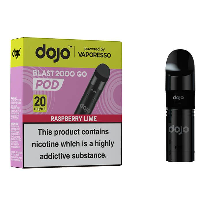 Dojo Blast 2000 Go Prefilled Pod & Refill - Raspberry Lime