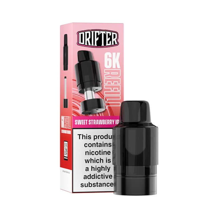 Drifter 6K Prefilled Replacement Pod - 20mg - 1PK - Sweet Strawberry Ice