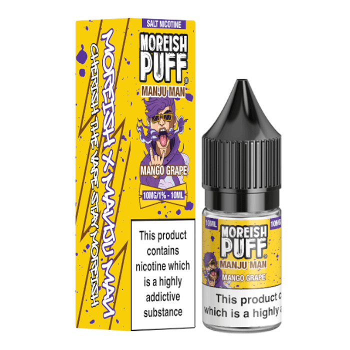 Moreish Puff Manju Man Nic Salts - Mango Grape - 10ml