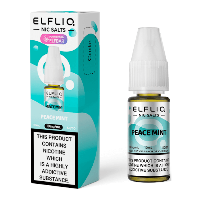 ELFBAR ElfLiq - Peace Mint - Nic Salts - 10ml - 5mg