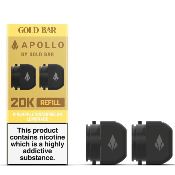 Gold Bar Apollo Prefilled Pods - 2PK - Pineapple Watermelon Lemonade