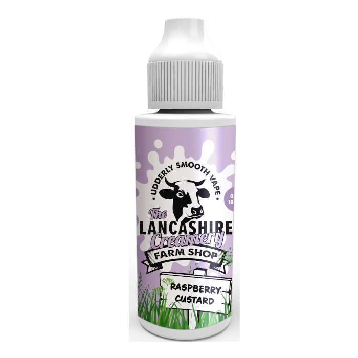 Lancashire Creamery Shortfill - Raspberry Custard - 100ml E-Liquid