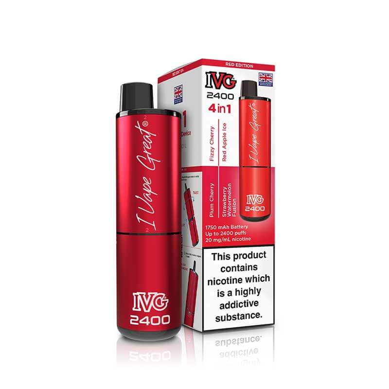 IVG 2400 Reload Prefilled Pod Kit - 20mg - Red Edition