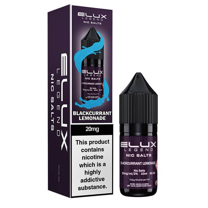 Elux Legend Nic Salt - Blackcurrant Lemonade - 10ml E-liquid