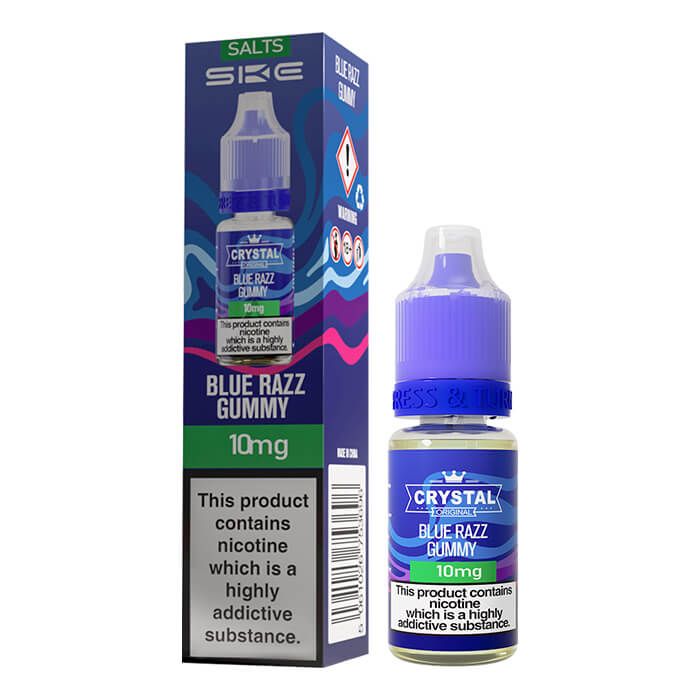 Crystal Nic Salts - Blue Razz Gummy - 10ml E-liquid