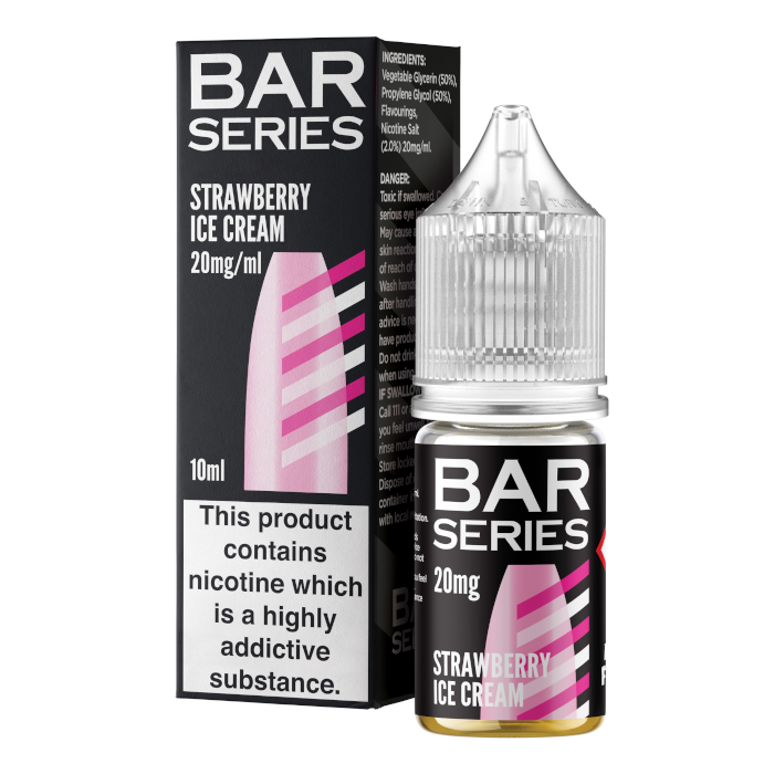 Bar Series Nic Salt - Strawberry Ice Cream - 10ml